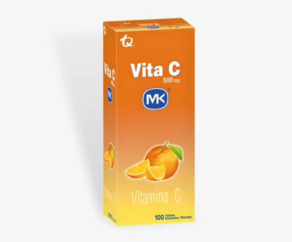 Vitamina C 500mg Naranja x10tab MK