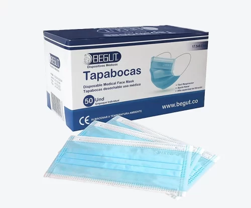 Tapabocas azul Begut