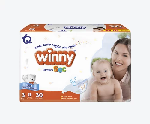 Pañal Winny Sec etp 3 x30und